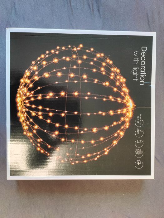 Ozdoba świąteczna kula swietlna