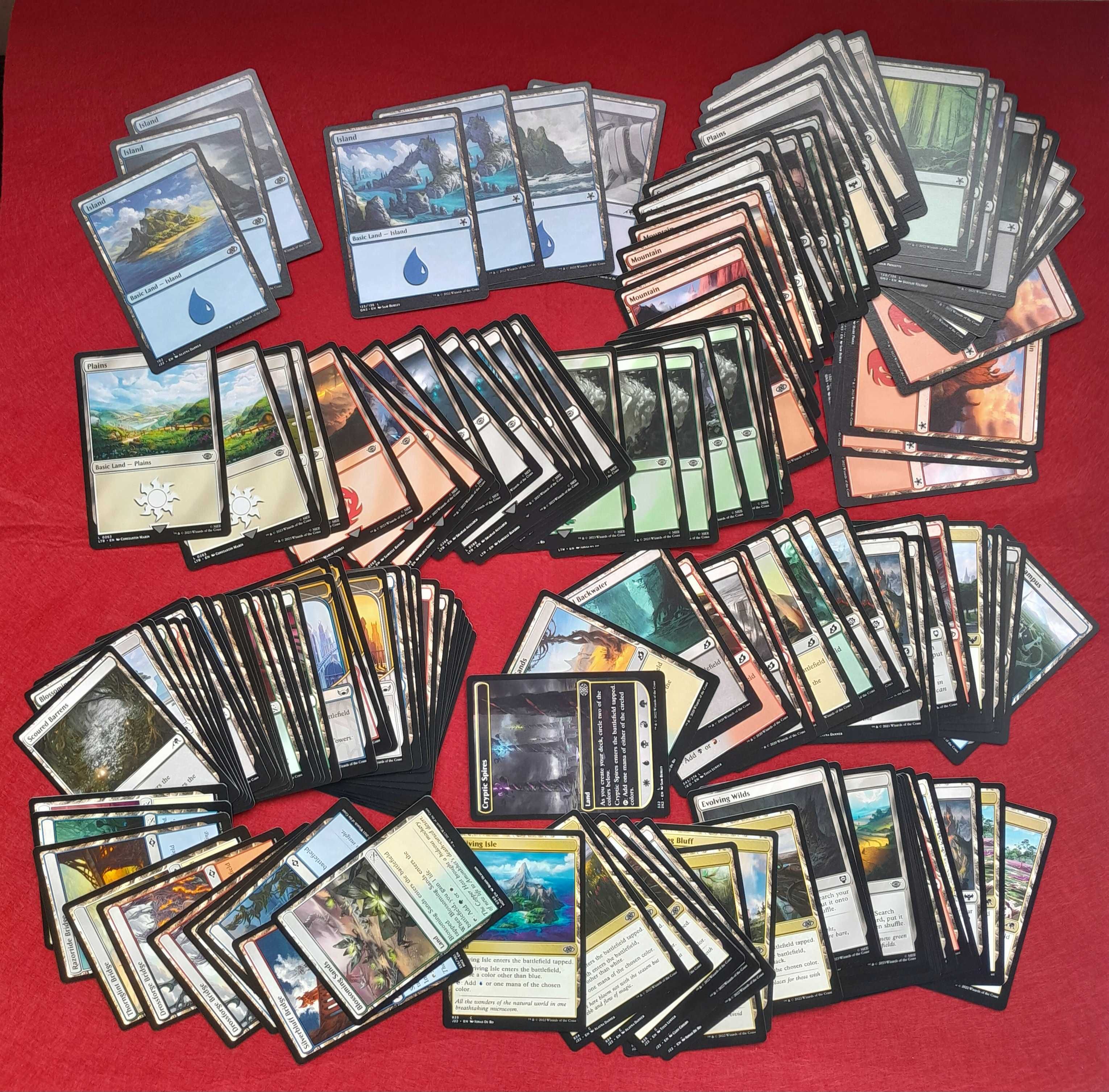 Lote 200 Cartas Lands Magic the Gathering ORIGINAIS