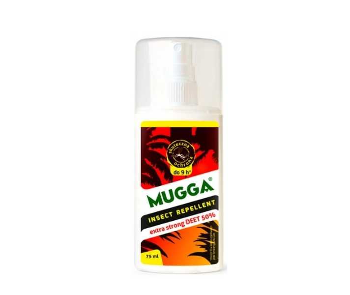 Mugga 50 spray Extra Strong
Środek na komary z deet 50%
75 ml