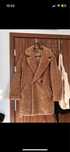 Płaszcz baranek karmelowy jakny brąz H&M 36s oversize idealny