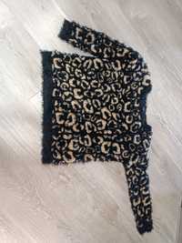 леопардовый свитер травка xs s