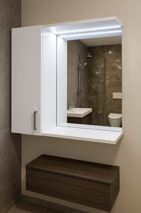 Szafka łazienkowa stojąca narożna