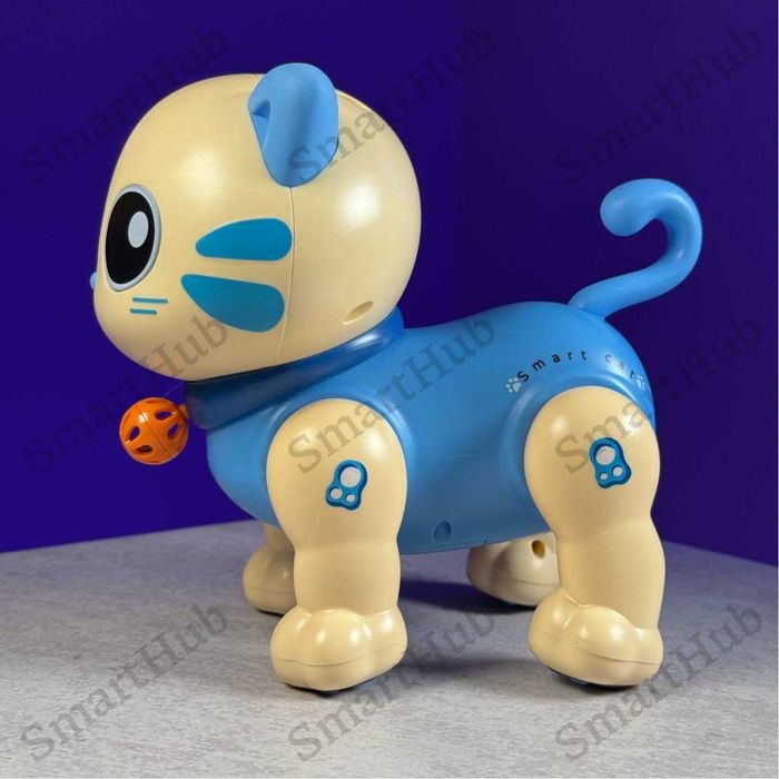 Интерактивный Котик на радиоуправлении Oliver синий, Кот на пульте