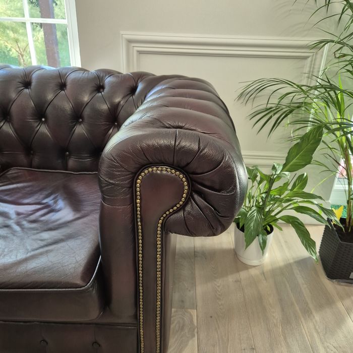 Sofa skórzana Chesterfield 3os