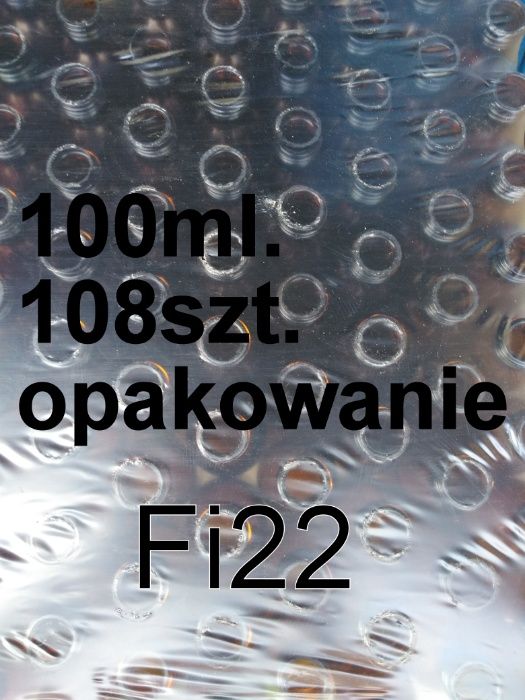 Butelka 100ml szkło brąz, nakrętka Fi 22