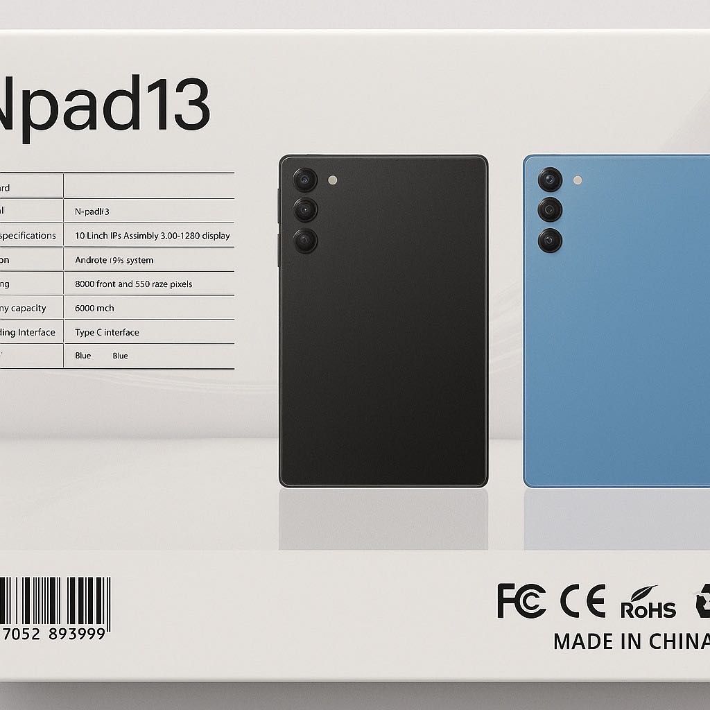 Tablet Nodizz Npad13 - 10.1" | 5G | 12GB RAM + 512GB ROM