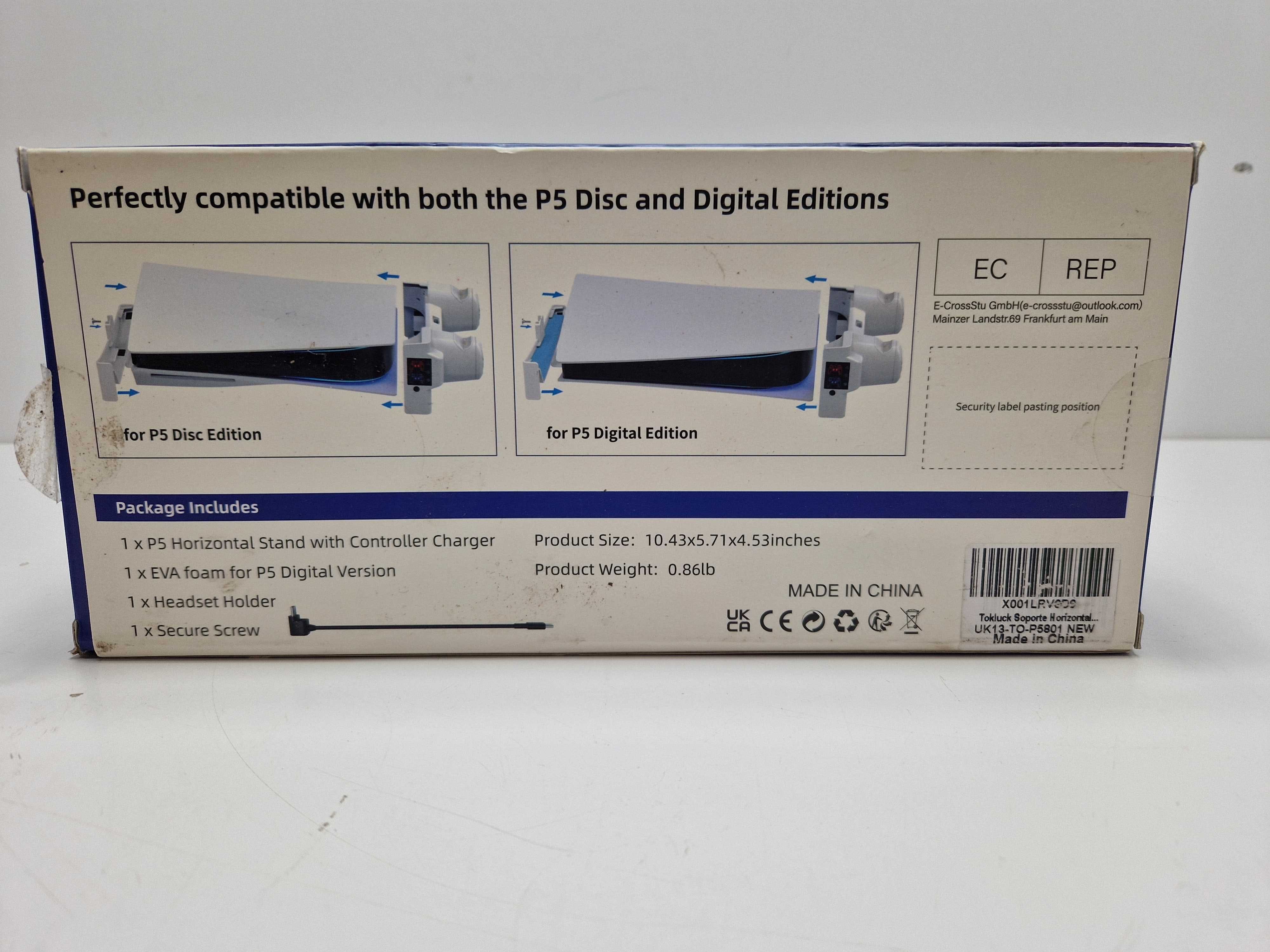 Podstawka chłodząca Tokluck do PS5, 3xusb-a, ładująca dla Joysticków