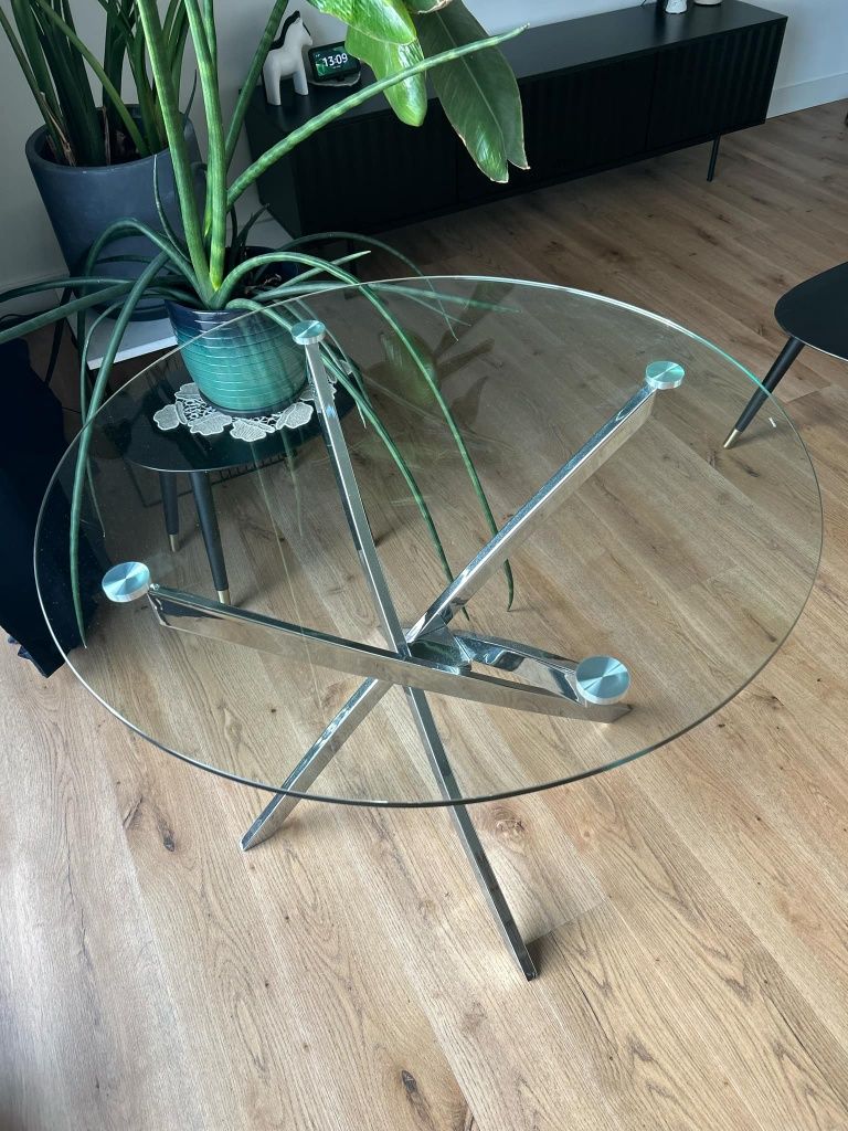 Stolik szklany okrągły 90cm Mielec
