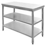 Stół gastronomiczny centralny Mega-M 100x60x85 cm  2 półki- NOWY