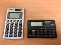 Calculadoras antigas Casio e Citizen