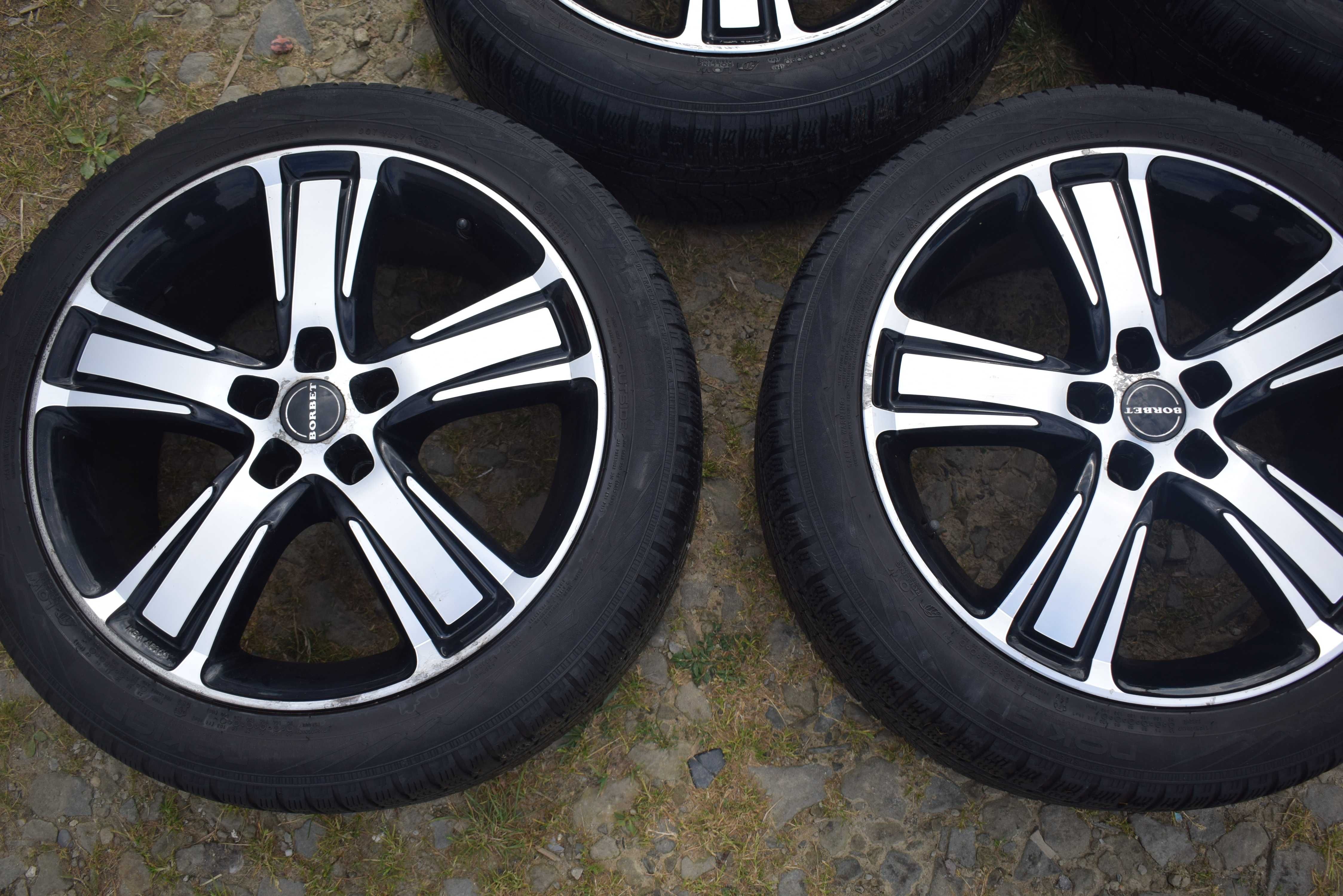 4X felgi opony BORBET ET40 5X115. 8J 235/45R18 CHEVROLET ORLANDO 48364