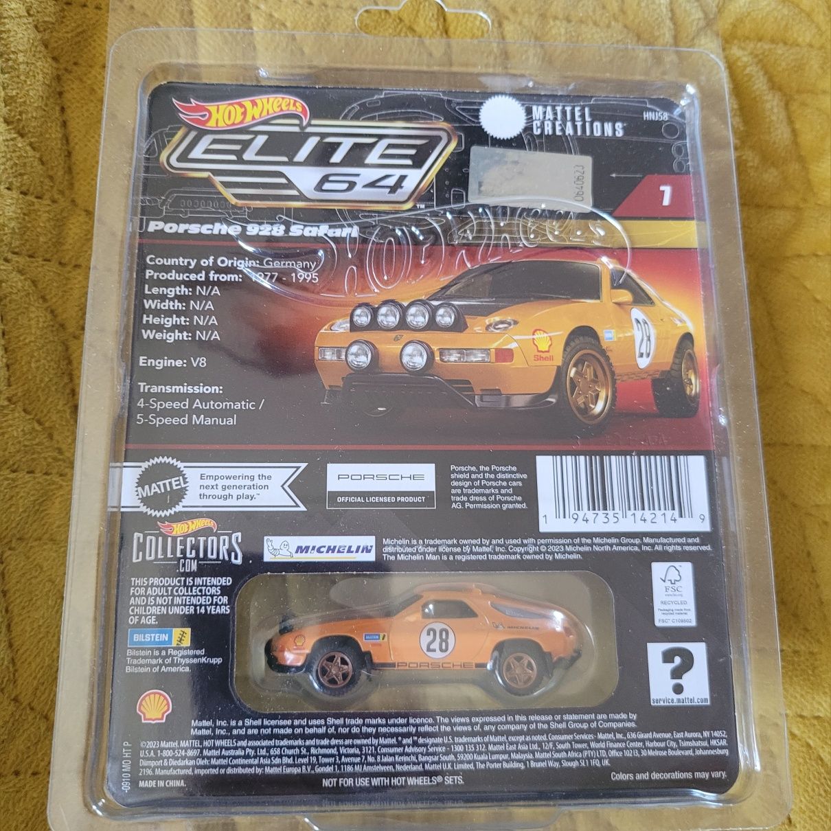 Hot Wheels Elite64 Porsche 928 Safari