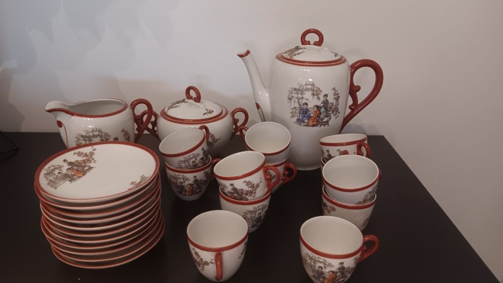 Serviço de café porcelana louça chinesa