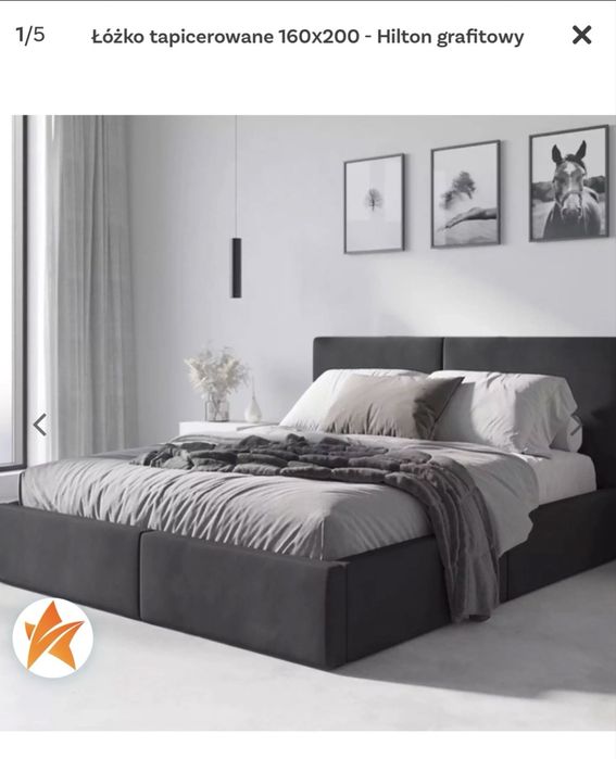 Łóżko z materacem