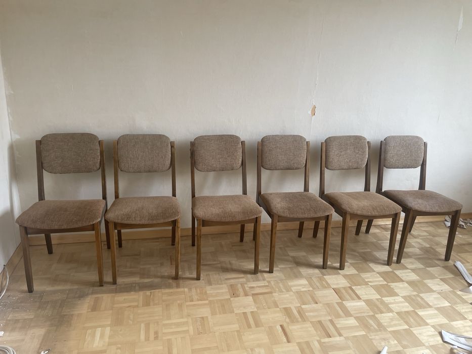 Krzesła prl Zamojskie Fabryki Mebli 6 sztuk
