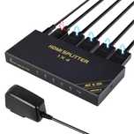 Rozdzielacz HDMI 4K 60 Hz 1 w 4 Out, powielacz 1080P 120 Hz O217
