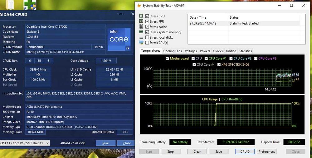 s1151 сет Intel Core i7-6700K з графікою+ігрова плата ASRock. Trade-in