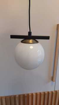 Lampa wisząca biała kula Opviq Üzüm White & Black” 15 cm 1xE27 2 szt.