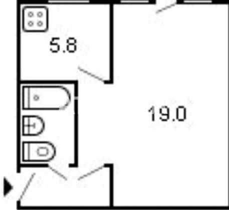 Продам однокомнатную  квартиру на Черемушках, ул. Инглези.