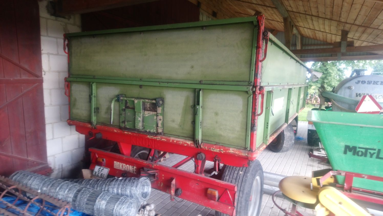 Przyczepa NIEMKA kiper wywrotka niemiecka rolnicza  ROHR 7t KRONE