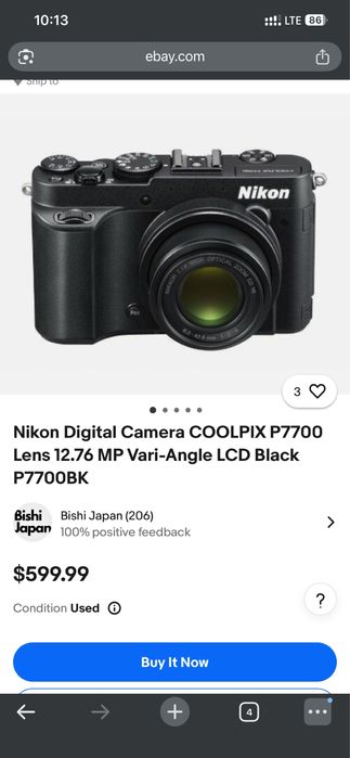 Фотоапарат Nikon Coolpix P7700