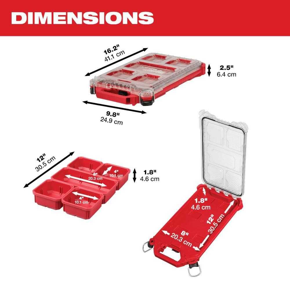 Кейс Органайзер Milwaukee 48-22-8436 Packout чемодан ящик