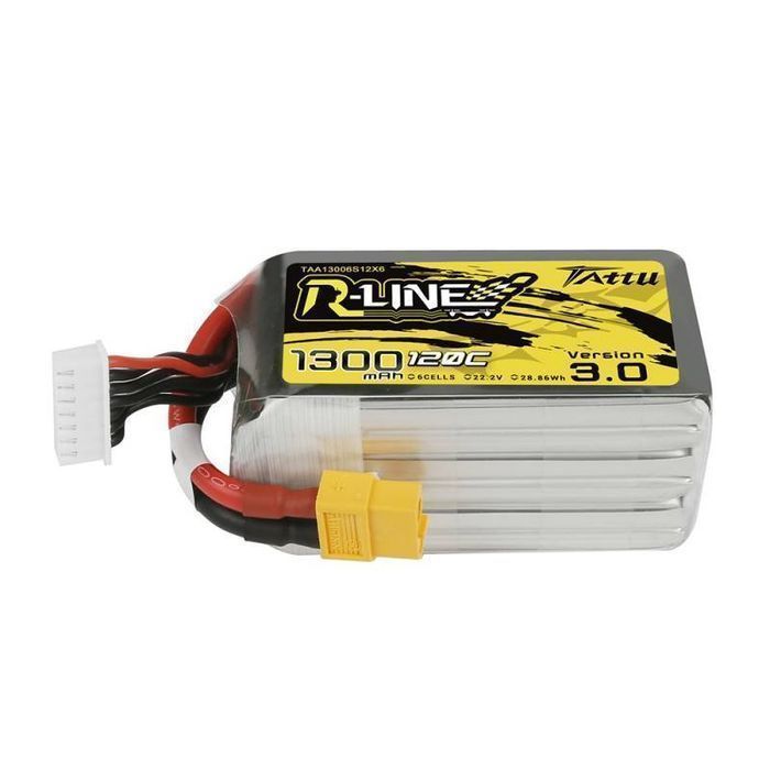Akumulator Tattu R-Line Version 3.0 1300Mah 22,2V 120C 6S1P Xt60
