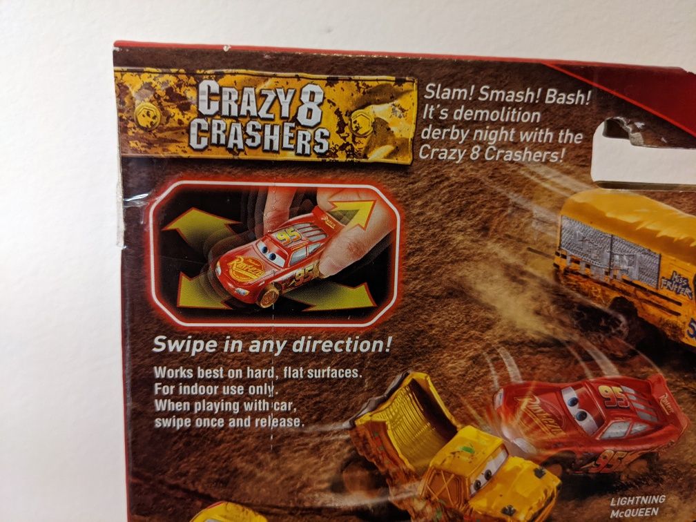 Samochód auta 3 cars disney zygzak McQueen Mattel zwariowana 8