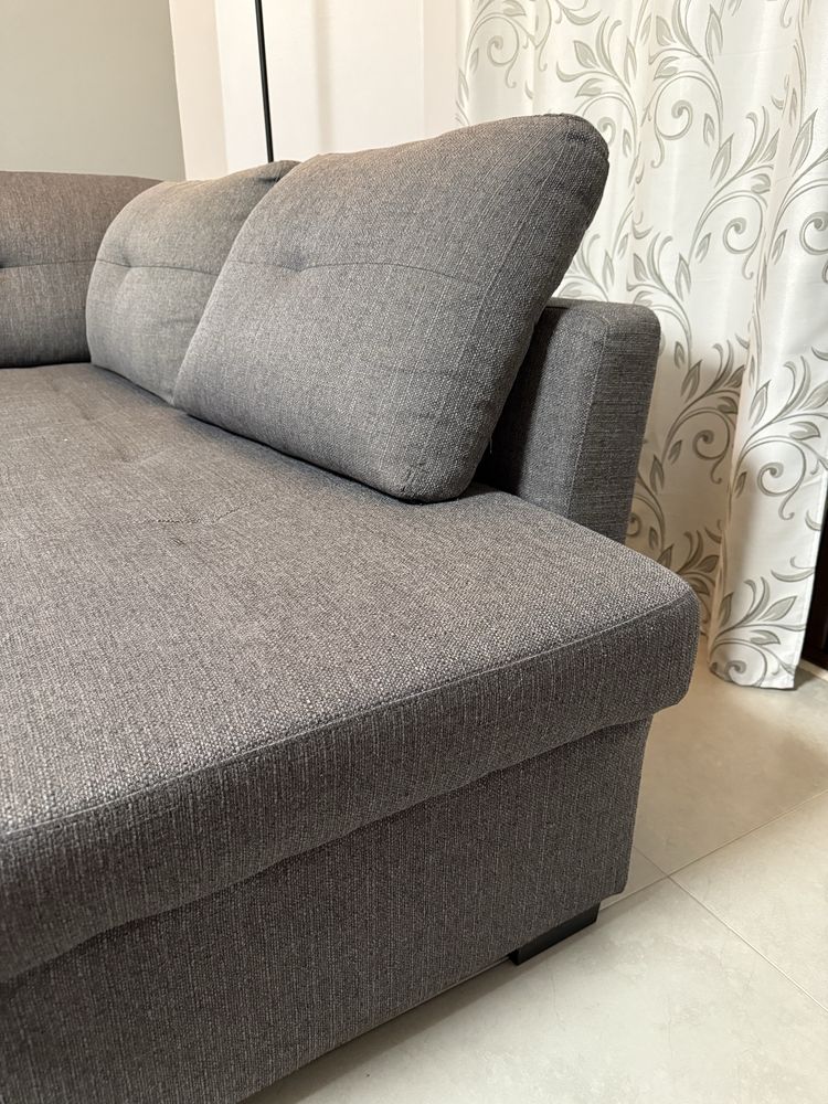 Sofá cama com chaise