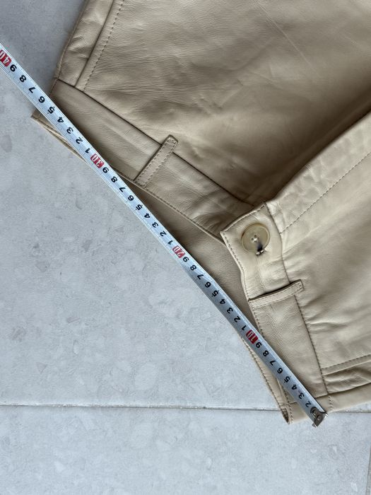 Шкіряні вкорочені брюки Massimo Dutti (limited edition)