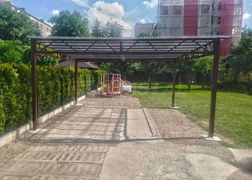 Otwarty Garaż - Zadaszenie - Wiata Zadaszona - Konstrukcja -Romstal