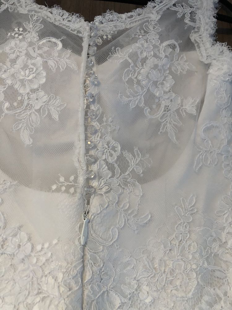 Suknia ślubna koronka biała 38 40