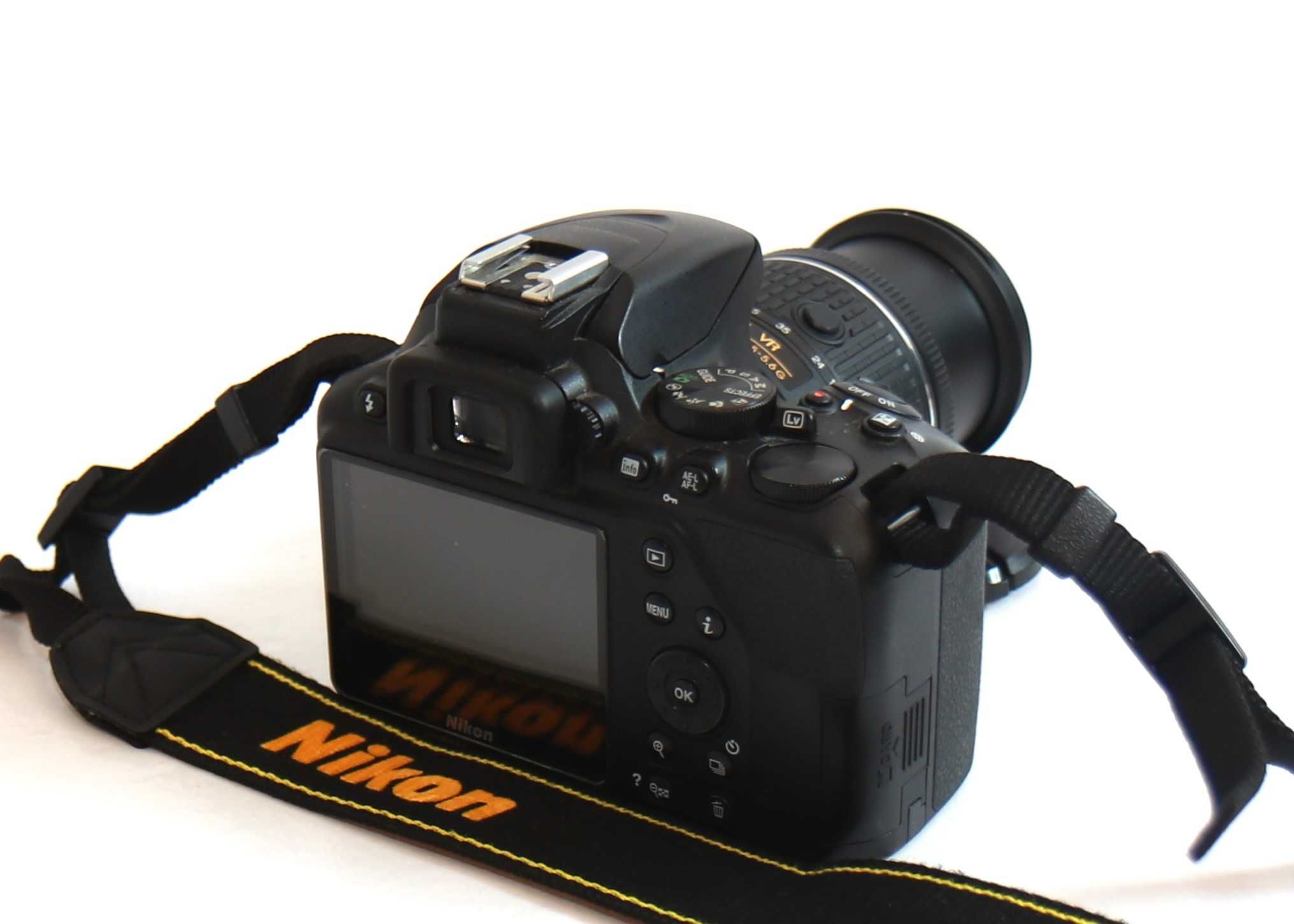 Nikon D3500 com lente Nikon 18-55mm máquina fotográfica digital reflex