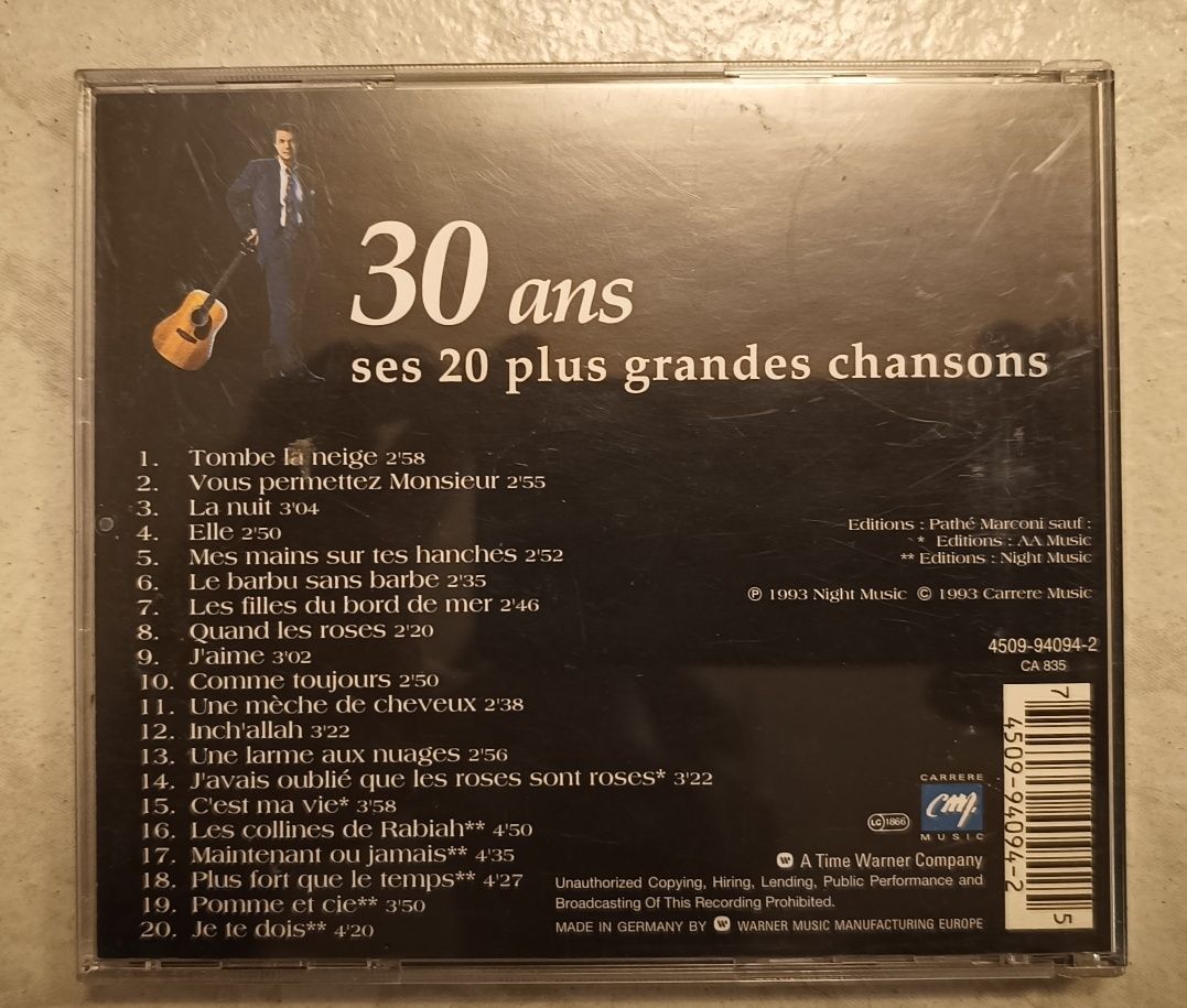 Adamo 30 ans CD.