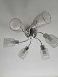 Nowa lampa plafon żyrandol salon pokój 6 x 60 w alfa dynamo