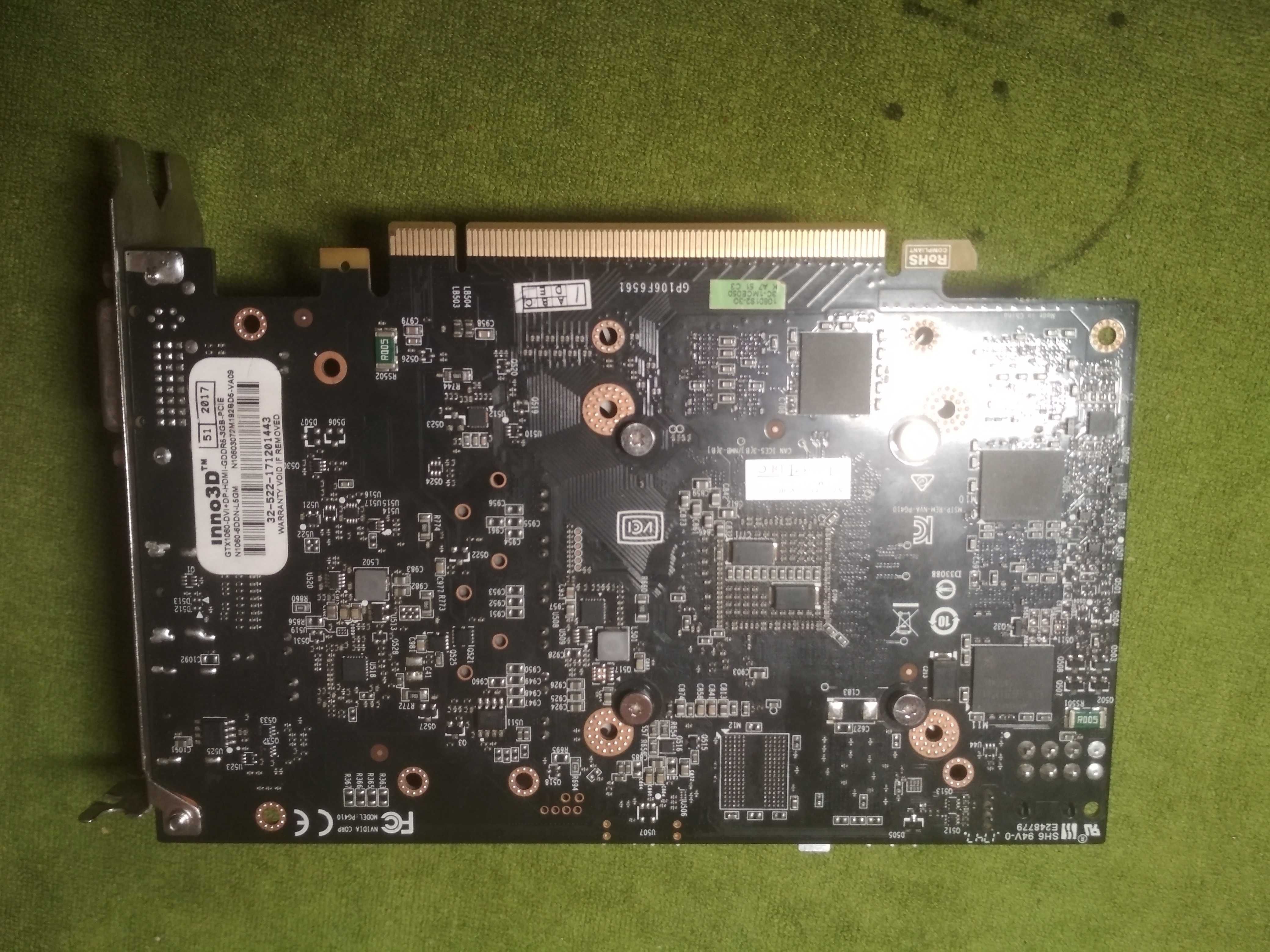 Видеокарта 3Gb GeForce GTX 1060 (DDR5) Inno3D Compact