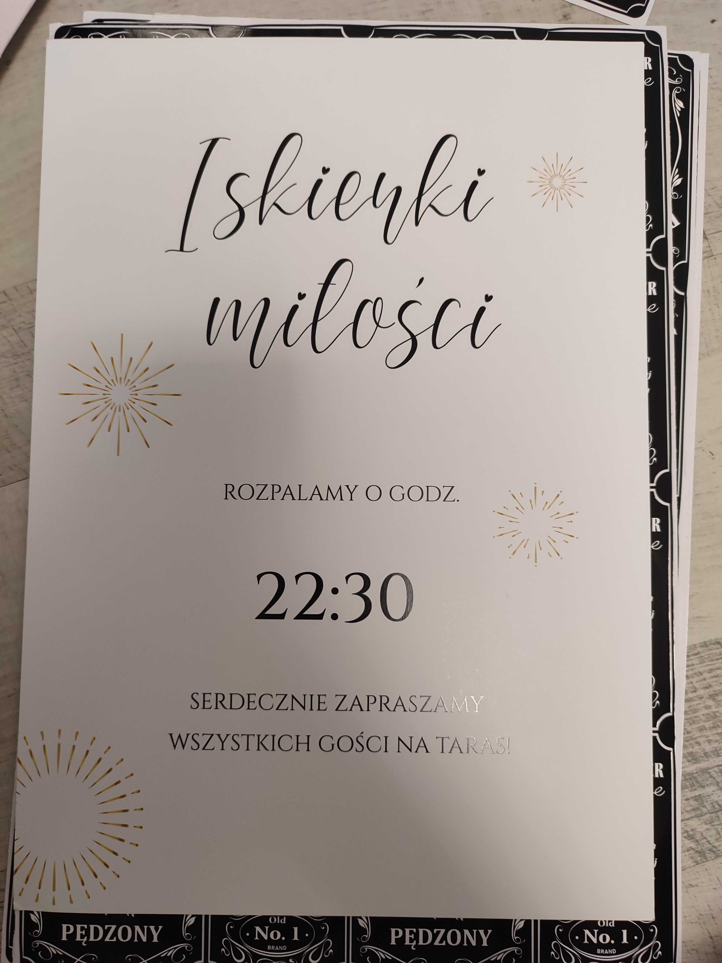 plakat iskierki miłości ślub wesele