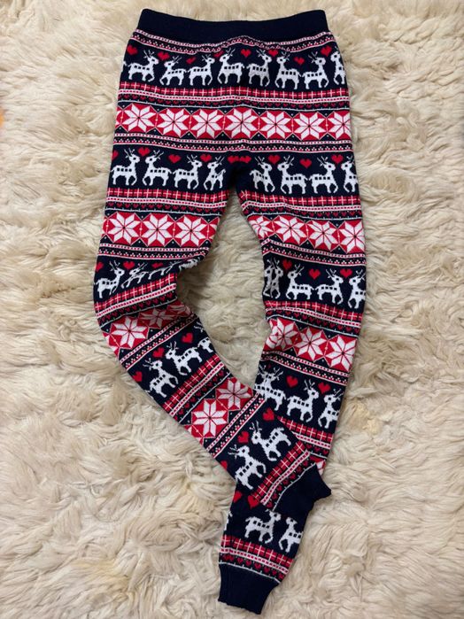 Nowe świąteczne getry leginsy święta Boże Narodzenie XXS/CS