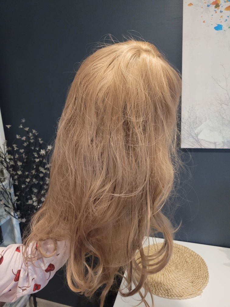 peruka damska syntetyczna blond cosplay