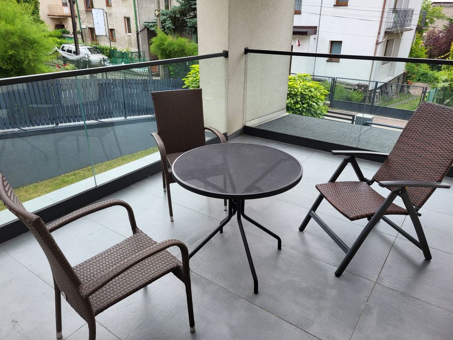 Stół z krzesłami technorattan ogród