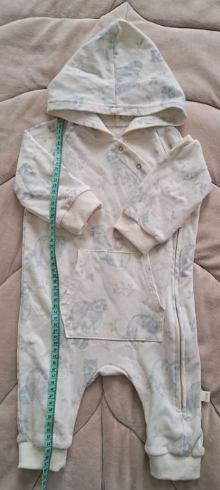 Бавовняний комбінезон з капюшоном