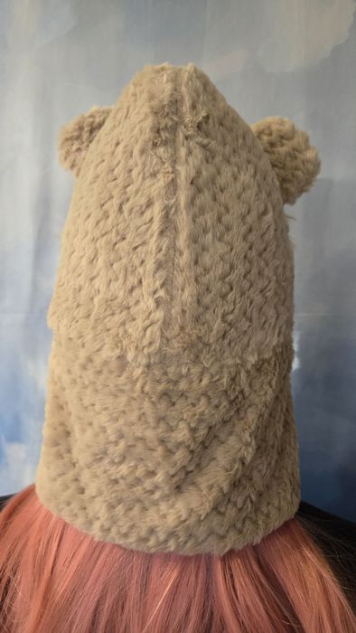 Czapka Kominiarka z Futrzanym Kołnierzem - Luksusowe Ciepło na Zimowe