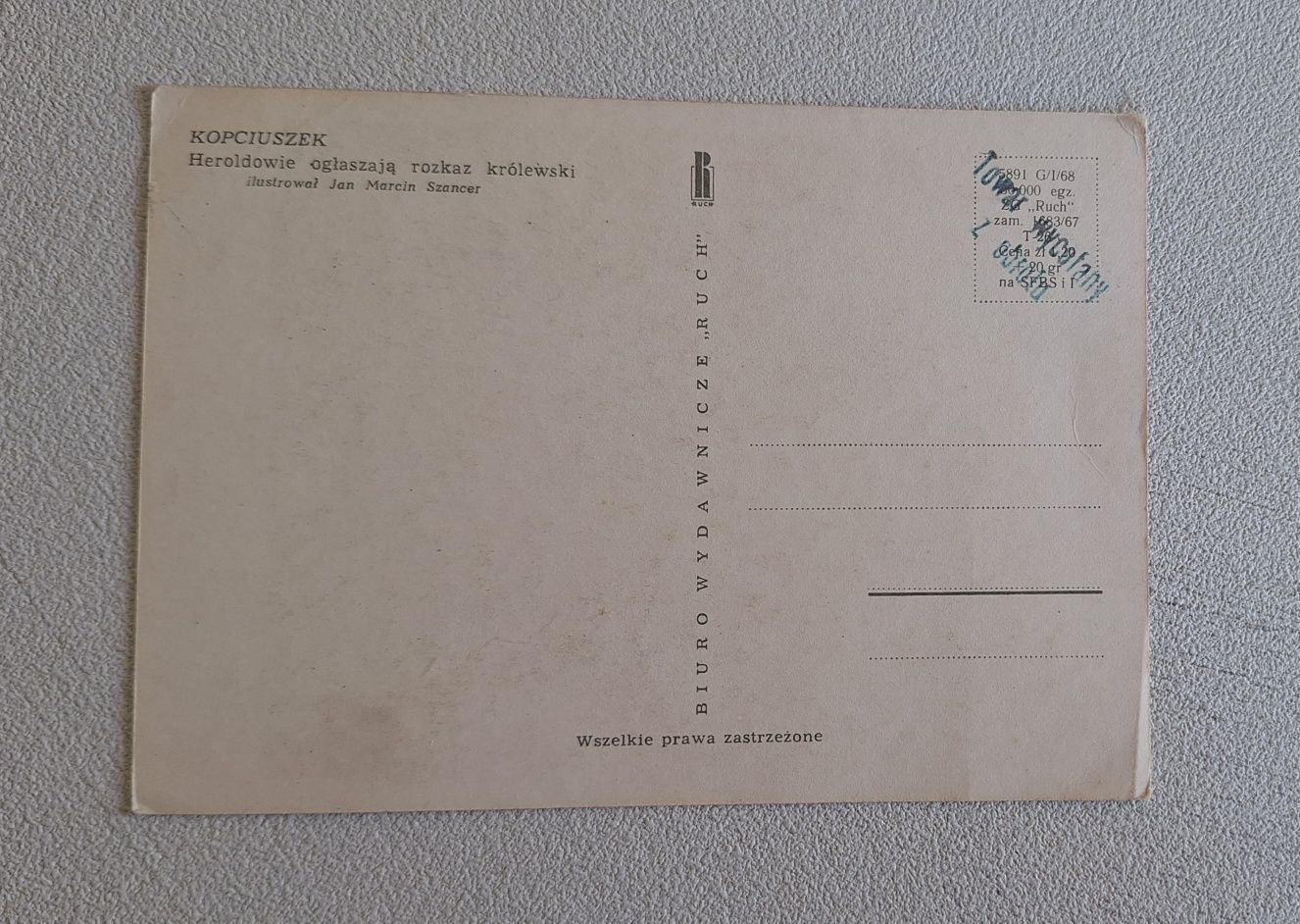 zestaw starych pocztówek Szancer