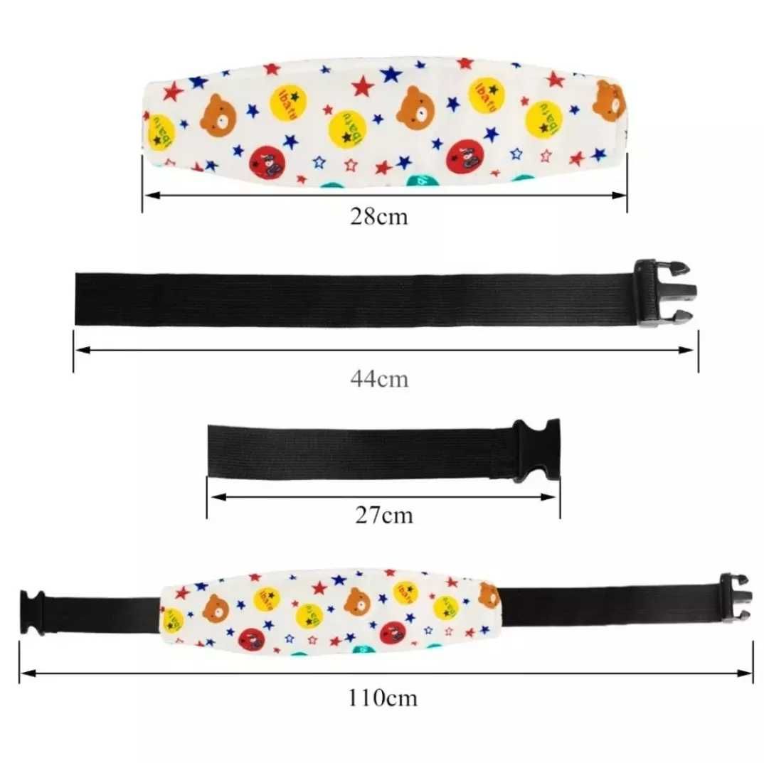 Faixa fixadora de cabeça para cadeira auto