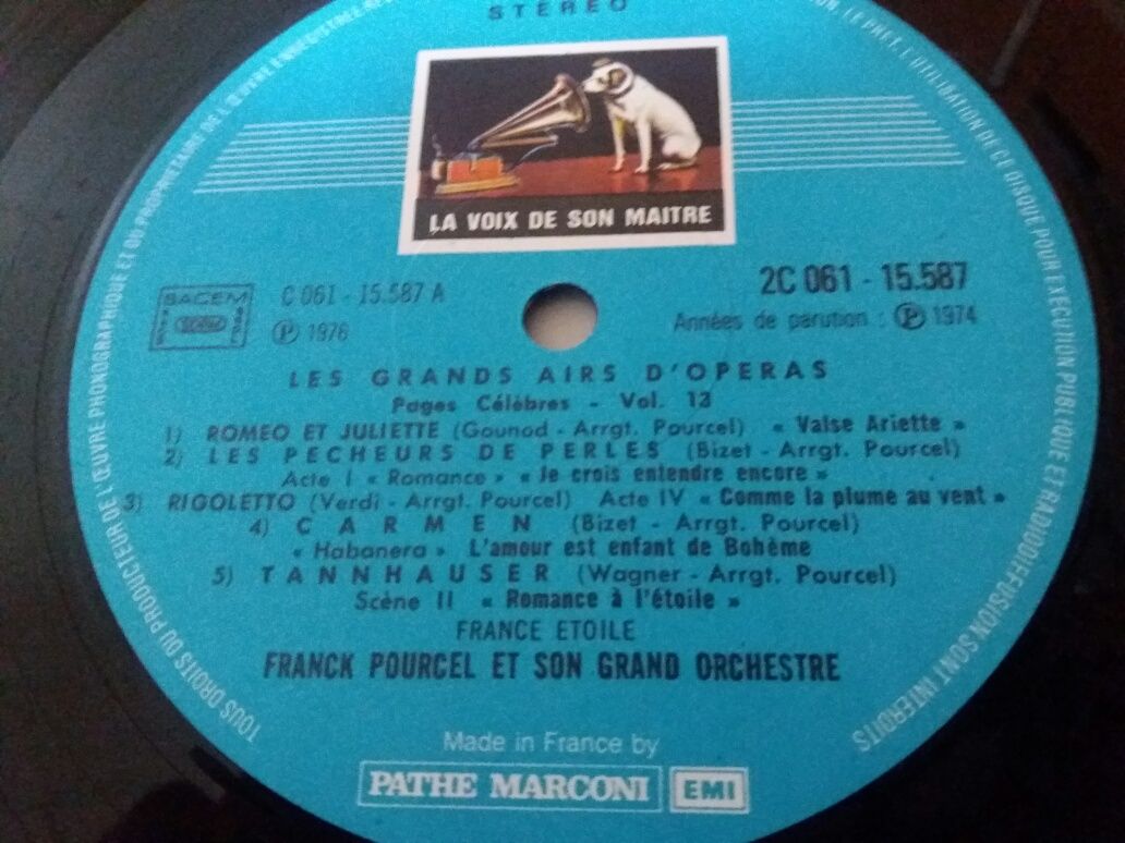 LP Vinil - Franck Pourcel - Les Grands Airs d'Opéras