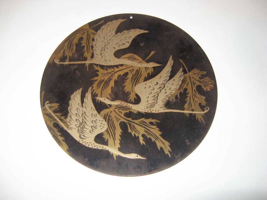 Гравюра картина на стали панно  Златоуст гравирование золочение СССР