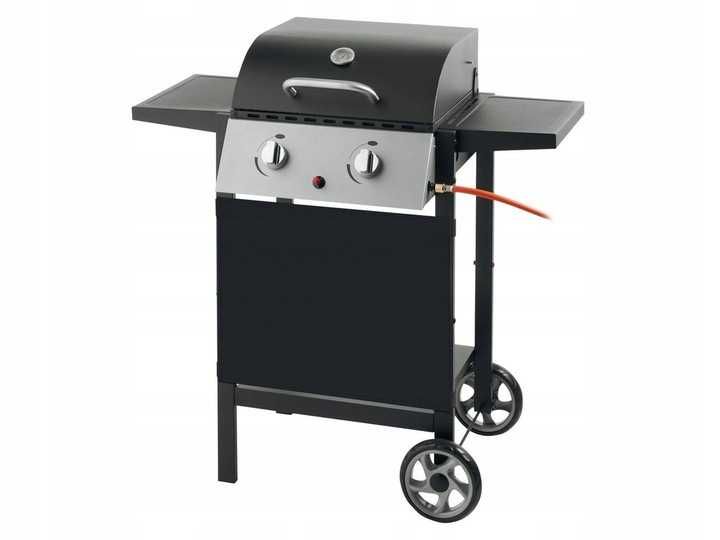 GRILL GAZOWY Ogrodowy  2 Palniki 5,6KW GRILLMEISTER z reduktorem !