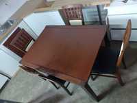 Drewniany stół + 4 krzesła 120Cm/180Cm/ 90Cm możliwy transport
