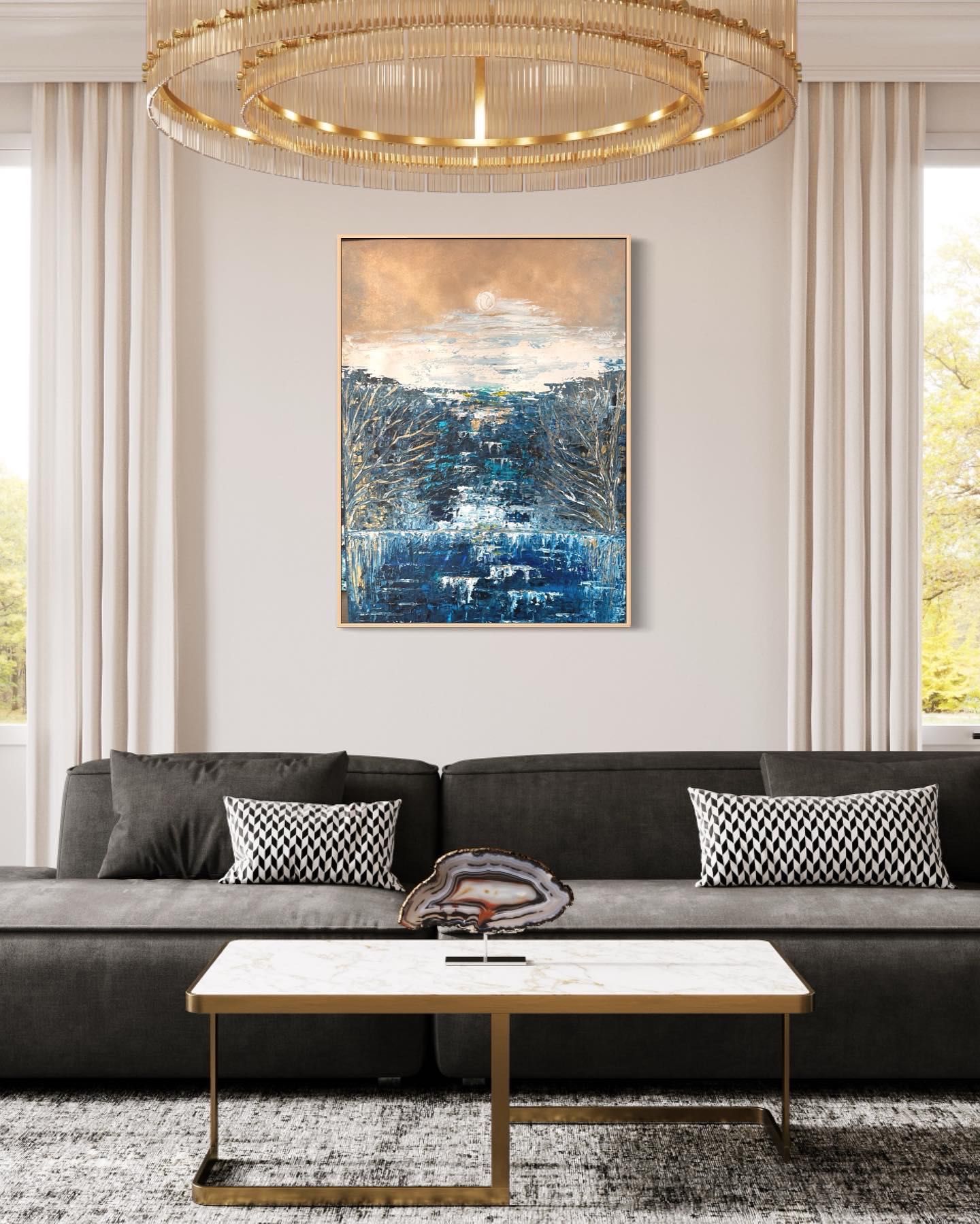Obraz Landscape 70x100cm, akryl. Przecena!