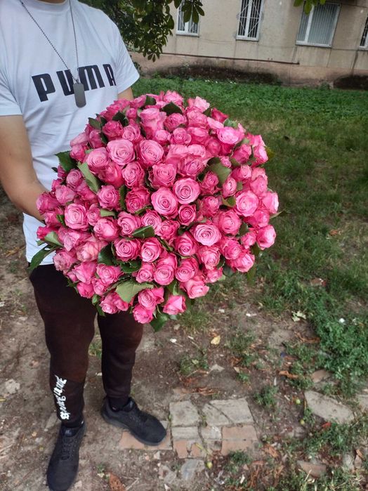 Троянда біла 50см